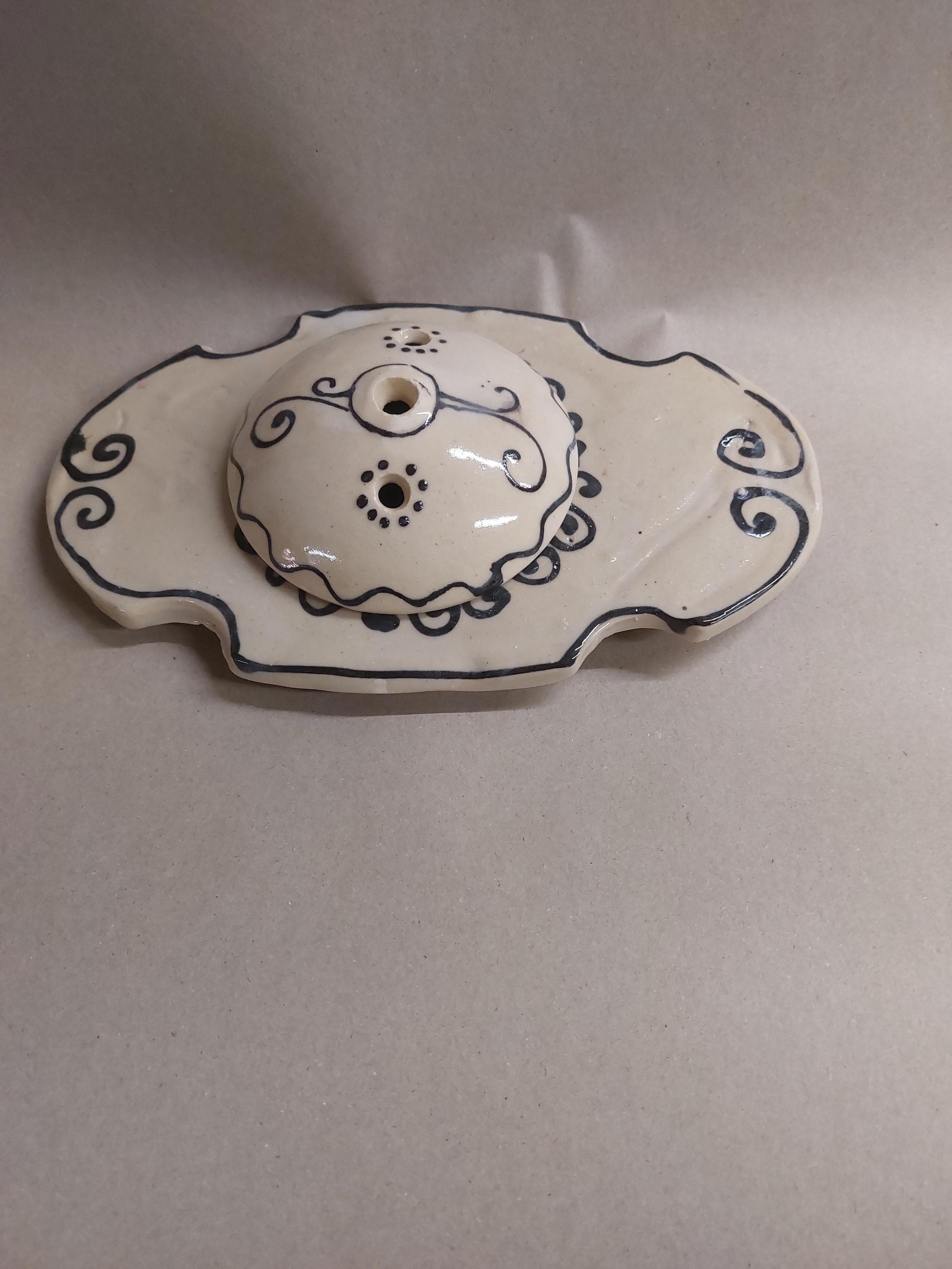 kleine Steckvase ovale Vase Keramik Handarbeit, Ansicht 2