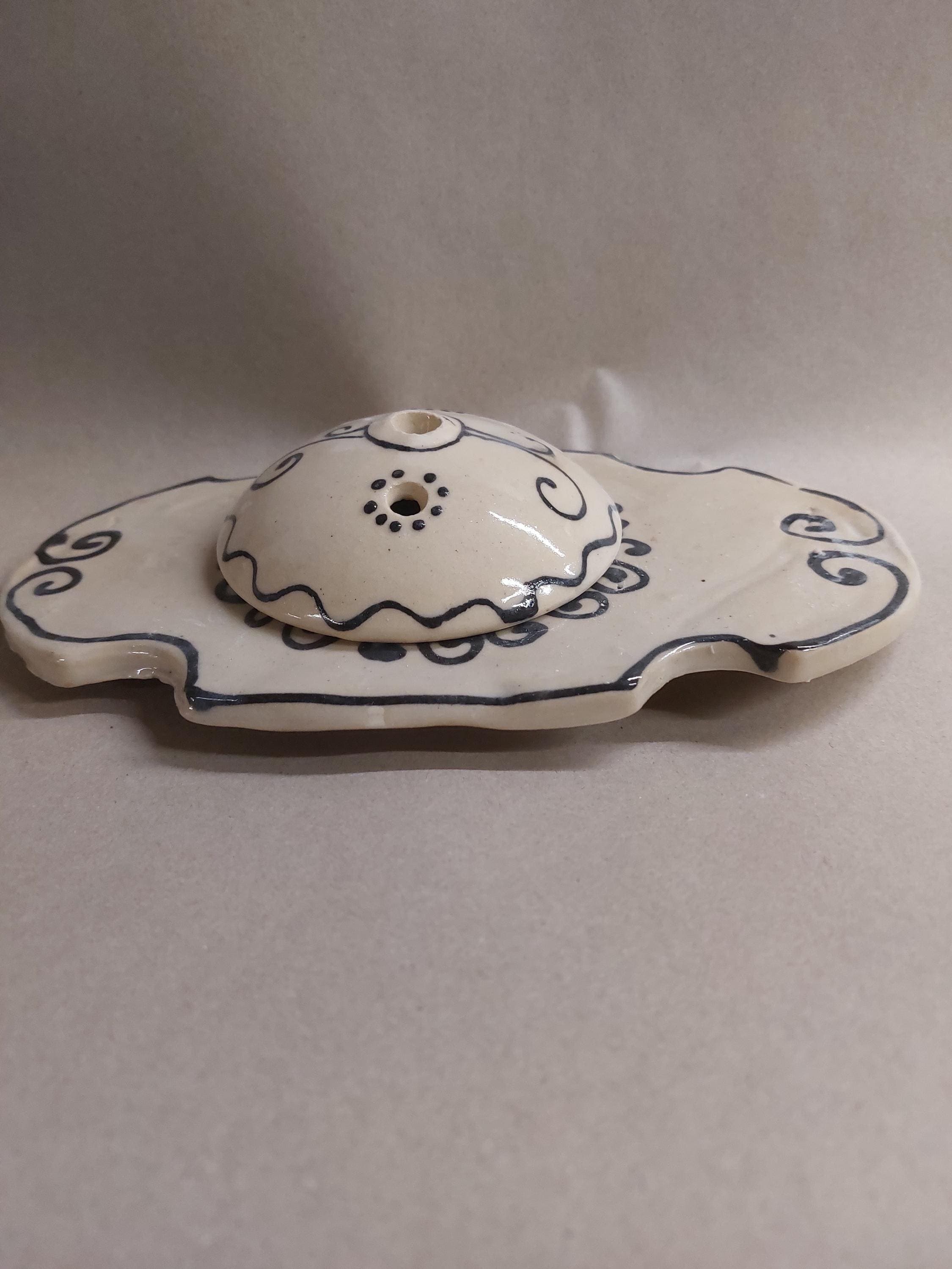kleine Steckvase ovale Vase Keramik Handarbeit, Ansicht 3