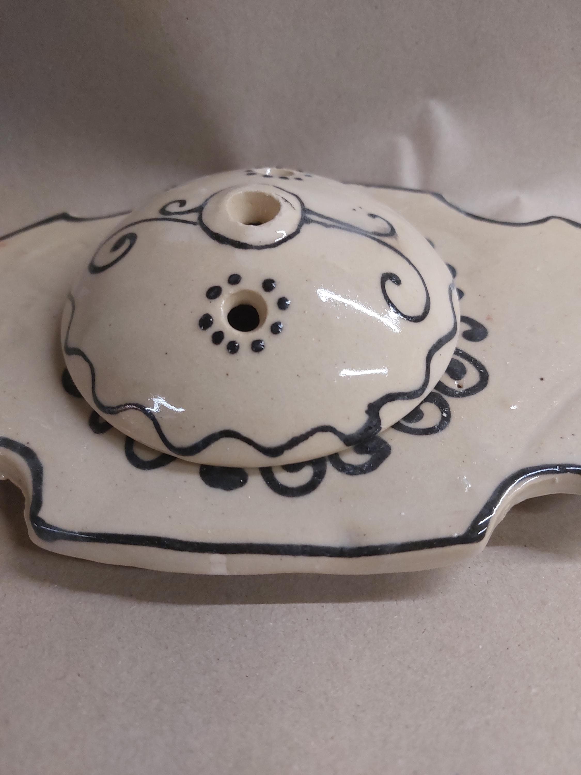 kleine Steckvase ovale Vase Keramik Handarbeit, Ansicht 4