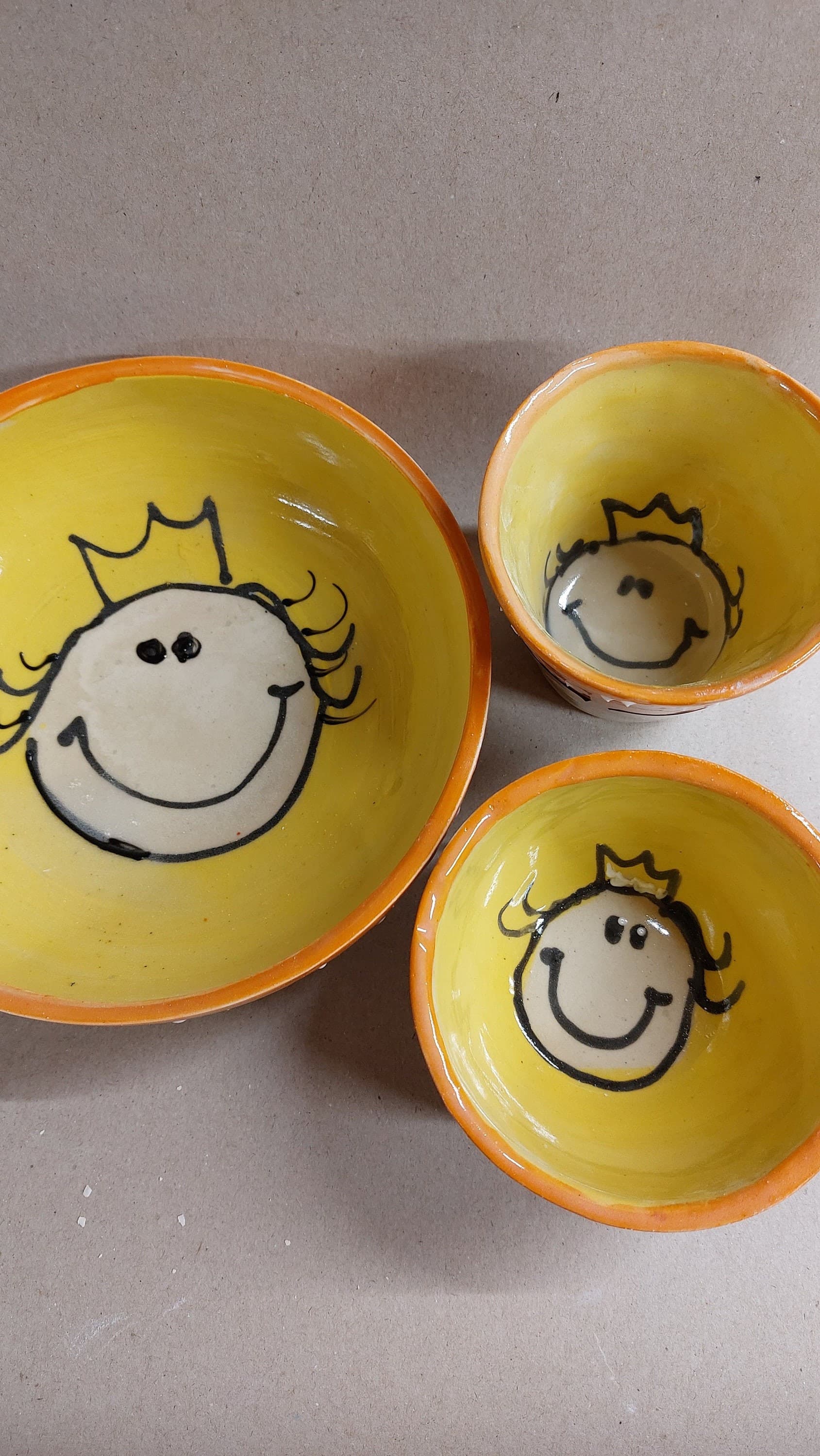 3 teiliges Geschirr Set für Kinder personalisierbar Prinzessin, Ansicht 5