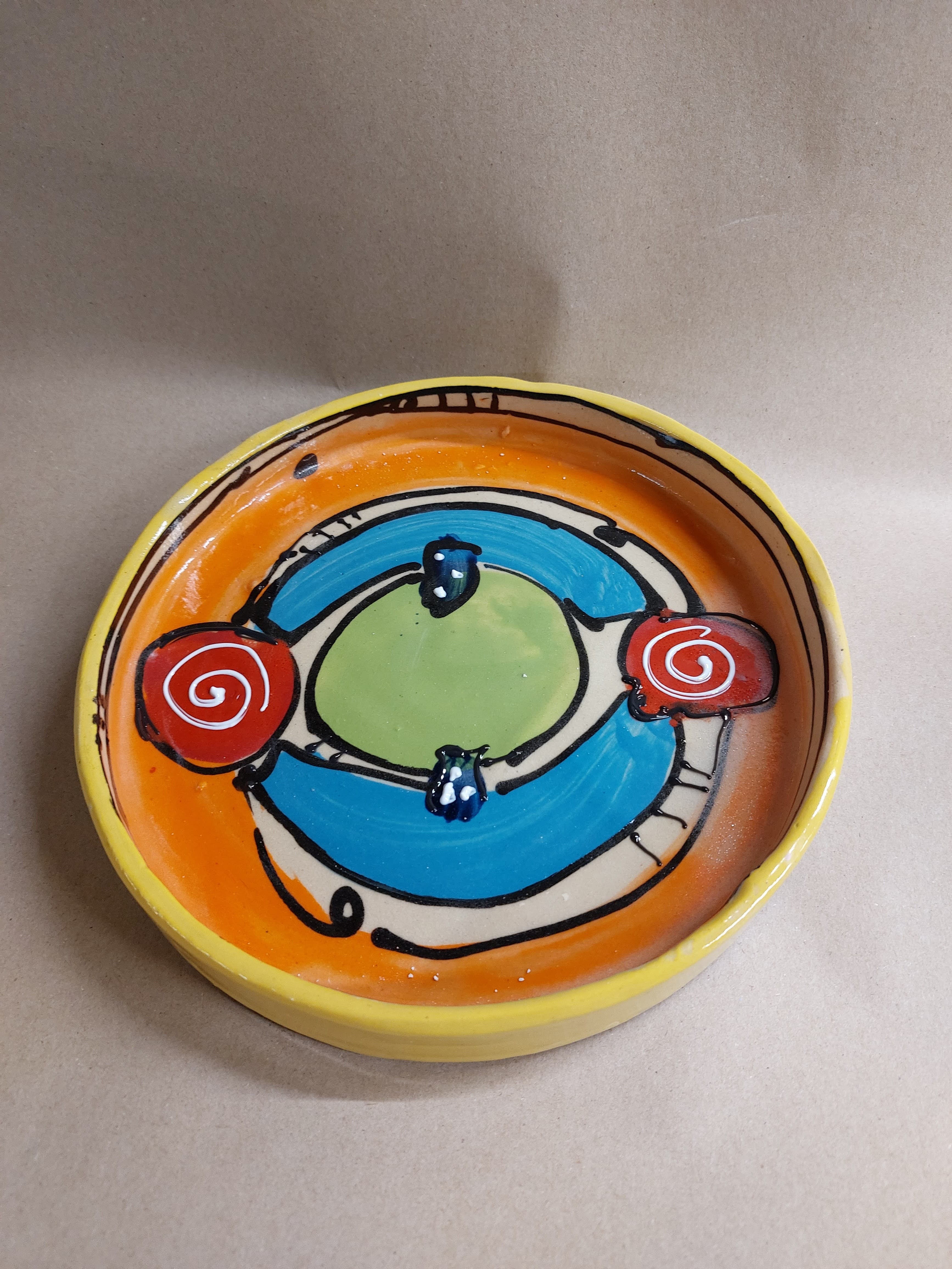 Käseglocke Dose für Käse Keramik im Design crazy, Ansicht 3