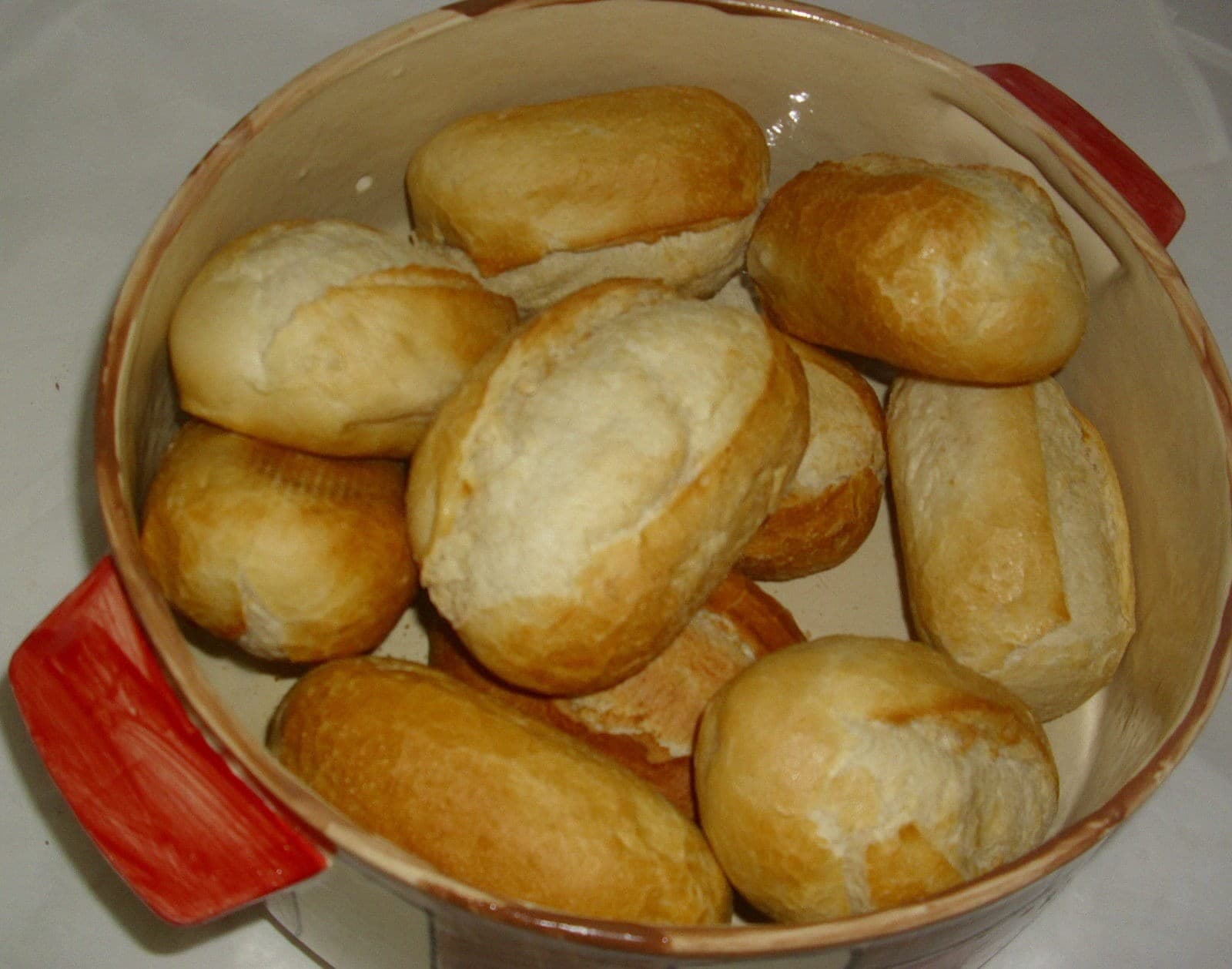großer Brottopf aus Keramik im Muster holländle, Ansicht 2